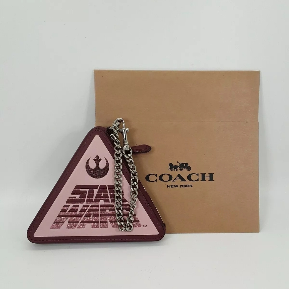 NWT Coach X Star Wars Triangle Coin Case